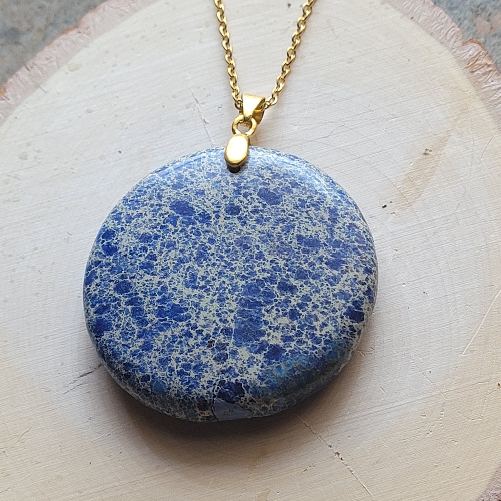 Sodalite Gemstone Pendant Necklace